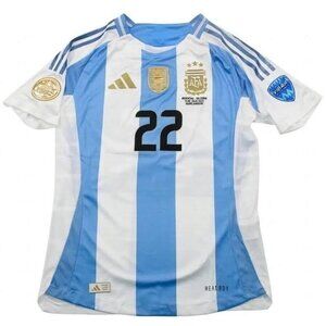 Argentina Copa America Final 2024 Lautaro Martinez 22 Match Soccer Jersey - NEW